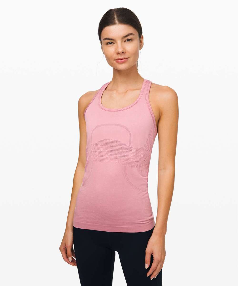 Lululemon Swiftly Tech Racerback Tank Pink Taupe Size 6